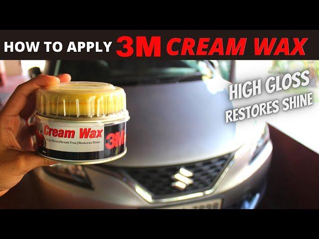 How to apply 3M Cream Wax on Cars | CAR WAX POLISHING