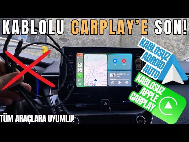 Arabanıza Kablosuz CarPlay Ekleyen Adaptör! | Kablosuz Apple CarPlay ve Android Auto Tek Adaptörde!