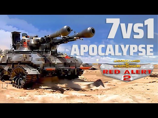 Red Alert 2 | Tank Division of APOCALYPSE | (7 vs 1 NO SW)