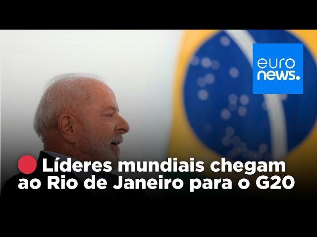  AO VIVO | Chegada dos Líderes do G20 no Brasil para Cúpula Global