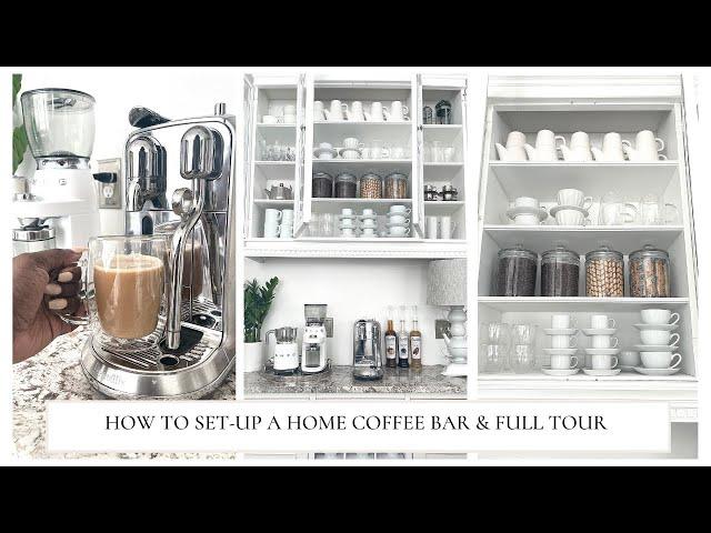 How to setup a coffee bar at home