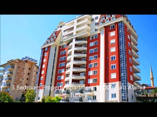 3 Room Property Flat for sale Alanya Turkey 95000 Euro
