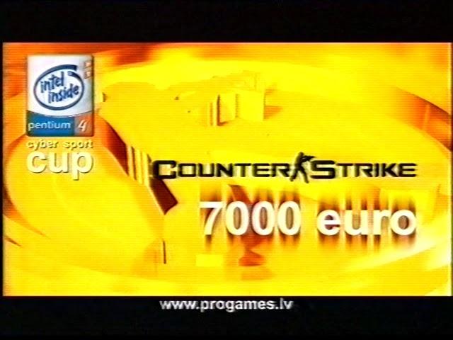 Cyber Sport Cup Counter-Strike 17.-29. marts 2004 Rīga reklāma