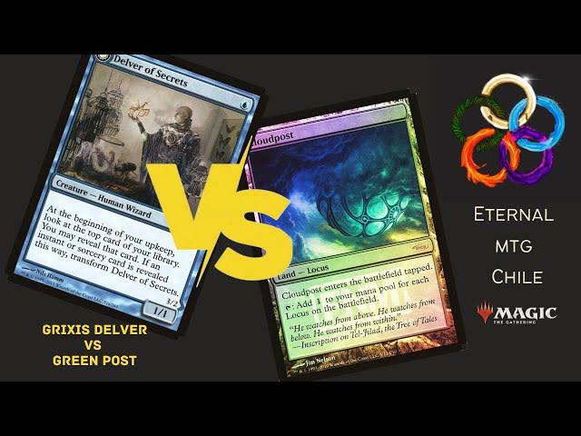 Grixis Delver Vs Green Post [Legacy Gameplay]