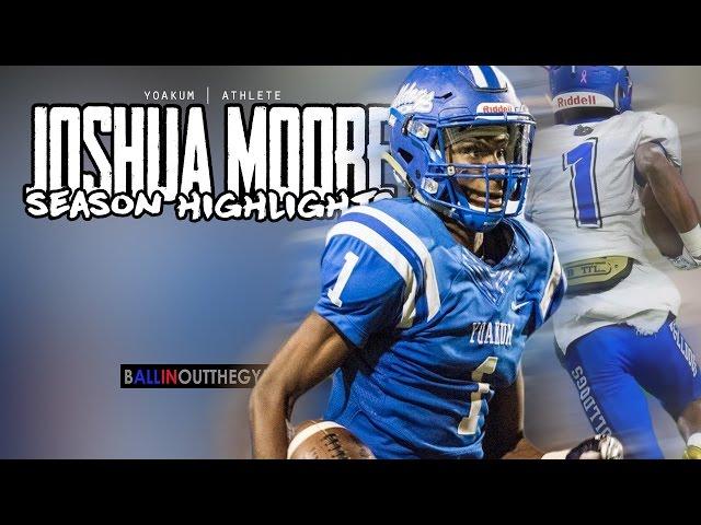 Joshua Moore: Most Versitile Athlete in '18 Class (2016 Yoakum Football Highlights)