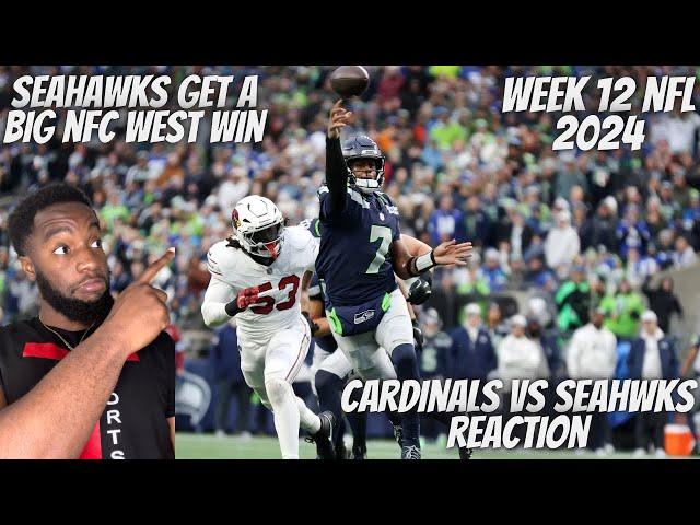 Reaction To Arizona Cardinals vs Seattle Seahawks Game Highlights| 2024 NFL Season Week 12