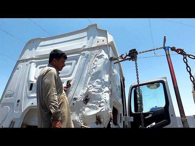 Mercedes  Truck MP4  Cabin Accident  Repairing ||Accident Cabin Repairing|| Truck Cabin Repairing ||