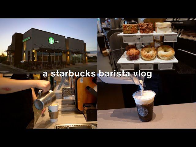 come work with me at starbucks! (starbucks barista vlog, day in life as a barista) ️