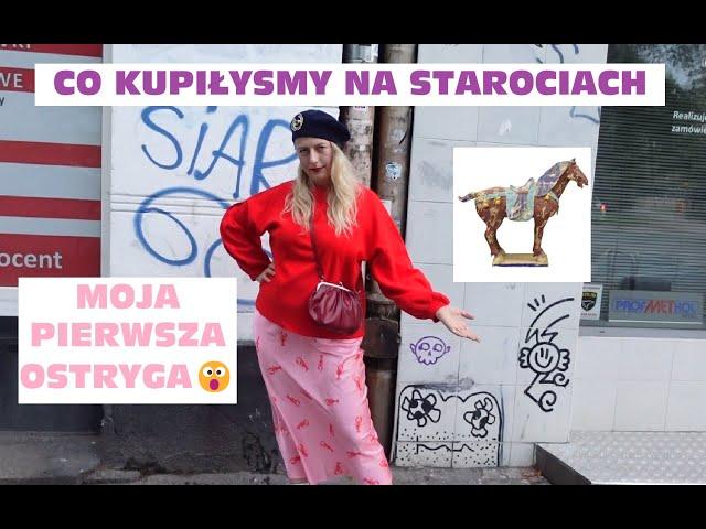 SPACER PO STAREJ PRADZE | VINTAGE HAUL z ANTYKAMI - co kupiłyśmy na KOLE | VINTAGE SHOPY i OSTRYGI