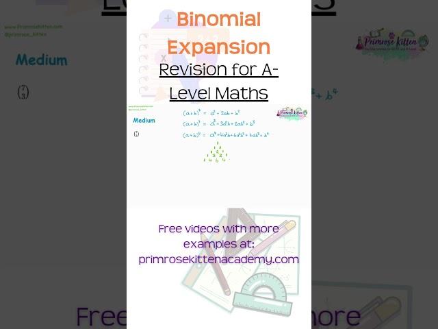 Binomial Exapnsion | Medium-Level Difficulty | A-Level Maths