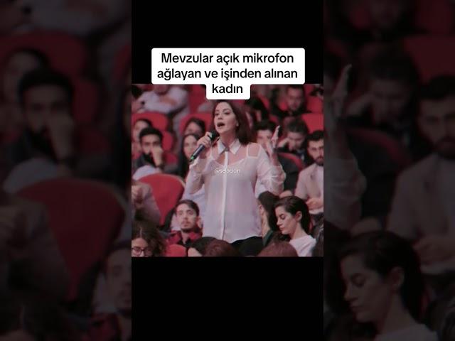 Mevzularda ağlayan ve işinden kovulan kadın