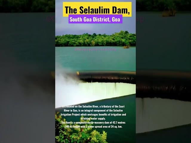 Selaulim Dam #Goa #Zuaririver #dam #Selaulimdam #SelaulimIrrigationProject #irrigation#drinkingwater