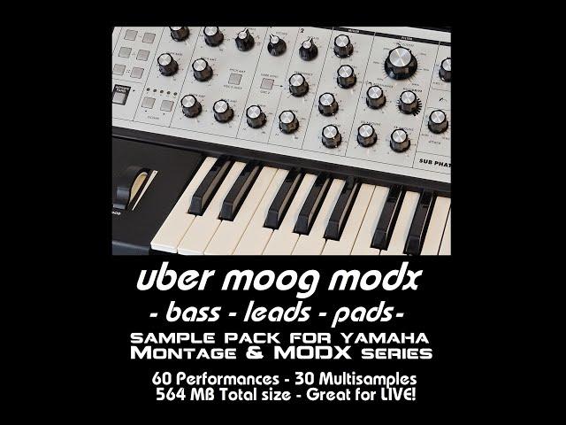 Uber Moog MODX Layers & MIX Performances Yamaha Montage Synthesizer Sample Pack