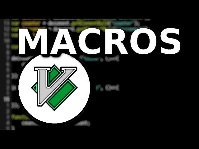 Using a Macros in gVim