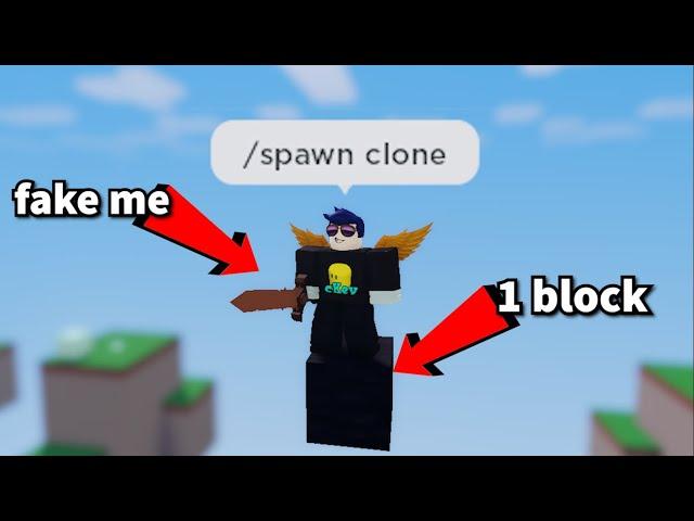 They TRAPPED me on ONE BLOCK, but I had CO-HOST (Roblox Bedwars)