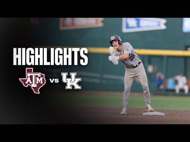 Highlights: Texas A&M 5, Kentucky 1