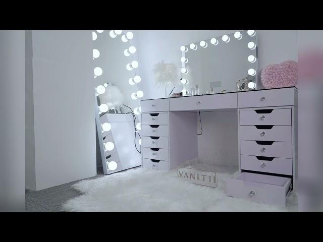 Glamroom MUST HAVE: Eva Vanity Desk Pro - 13 Storage Drawers