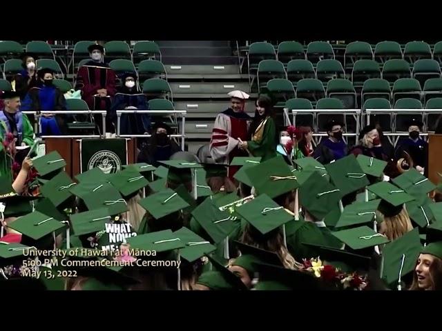 University of Hawaii at Manoa Commencement Ceremony May 3 2022, Hyerin Cho