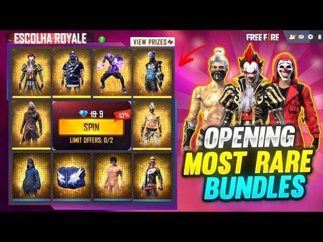 OPENING MOST RARE BUNDLES IN FREE FIRE GOT ALL ITEM IN FADED WHEEL AND HACKER STORE GARENA FREE FIRE