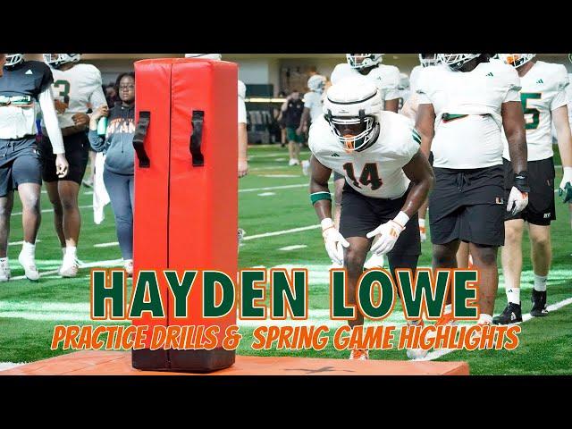 Freshman DE Hayden Lowe in Practice Drills & Spring Game + Comments From Coaches & Teammates