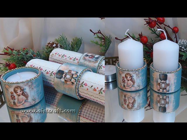 Christmas Decoupage Nutcracker Decorations DIY 