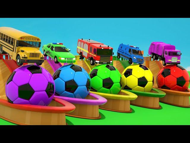 Wheels on the Bus + Rain Rain Song | Baby Shark, Color Balls | Baby Nursery Rhymes & Kids Songs