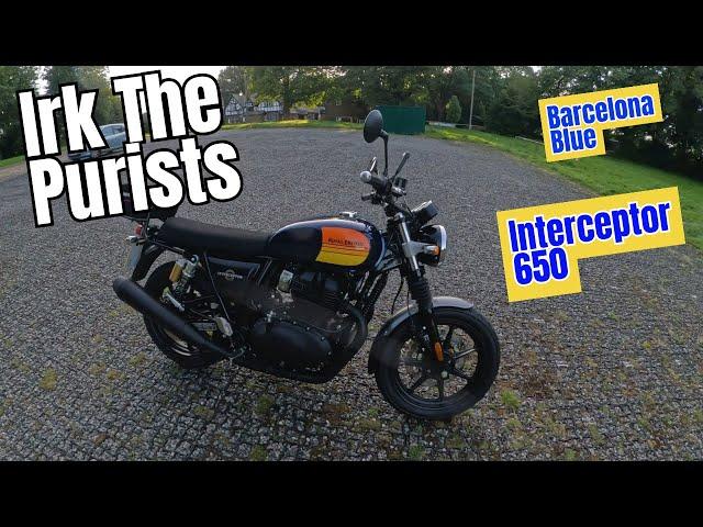 Royal Enfield Interceptor 650 Barcelona Blue - 1st Ride