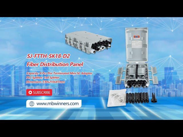 SJ-FTTH-SK18-D2 Fiber Distribution Panel | Plastic Fiber Distribution Box | Bwinners