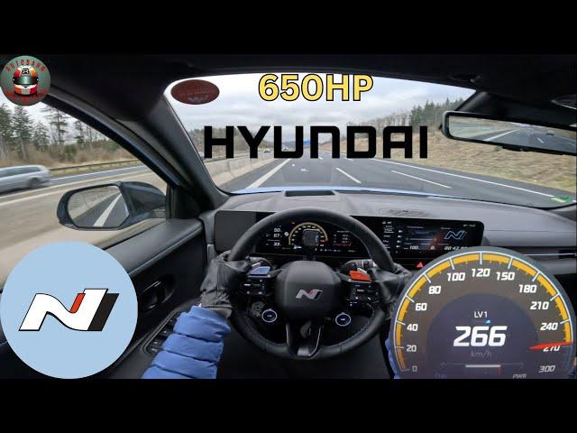 Hyundai IONIQ 5 N || 650HP || TOP SPEED on german Autobahn