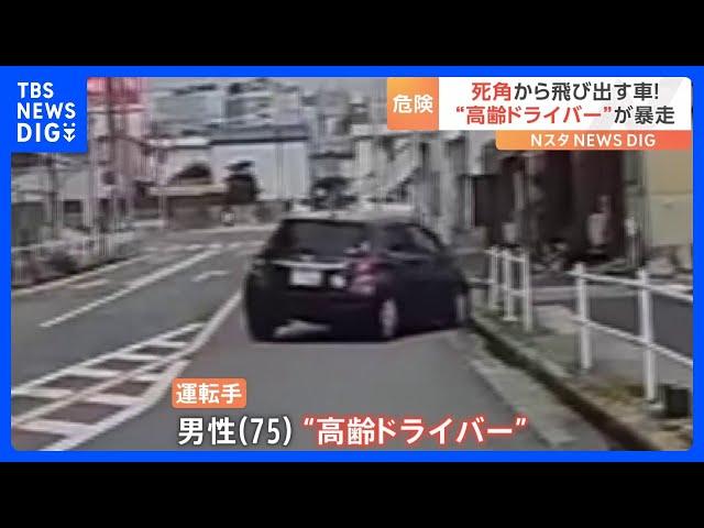 「全く予知できなかった」死角から出てきた車と衝突＆高齢者ドライバーの車が暴走！一部始終をドラレコが捉えていた｜TBS NEWS DIG