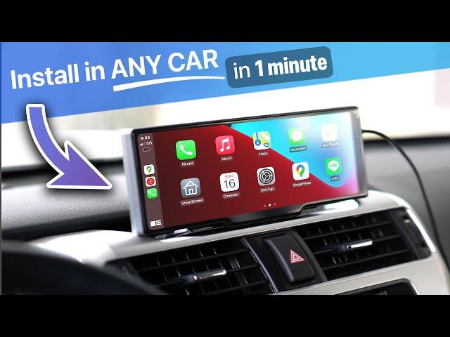 HOW TO Install Apple CarPlay in Car in SECONDS Plug and Play VERY EASY - Perfect for Older Cars