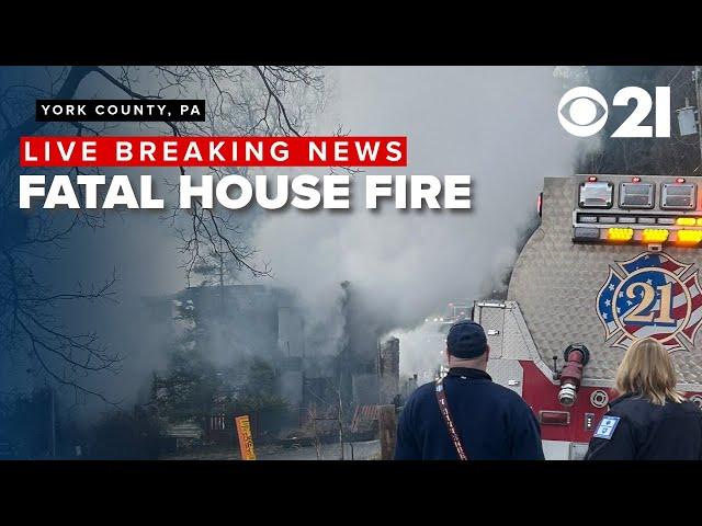 LIVE | Scene of Fatal House Fire in York County