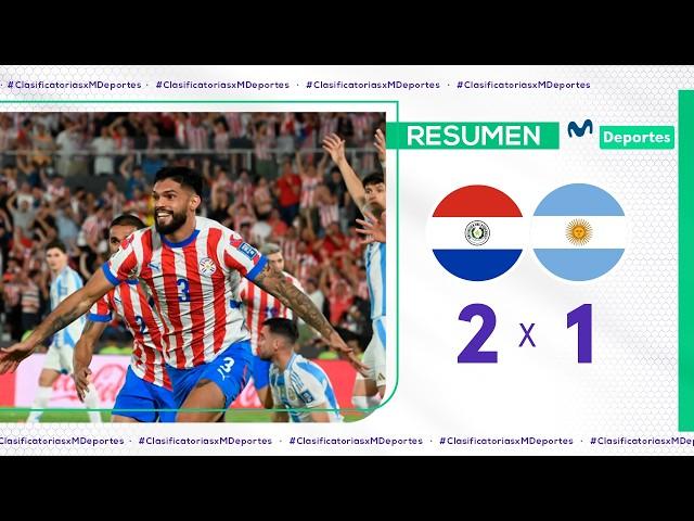 PARAGUAY vs. ARGENTINA [2-1] RESUMEN y GOLES del partido | FECHA 11 | CLASIFICATORIAS 2026 