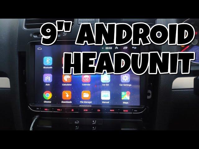 9" Android Headunit in VW Golf MK5