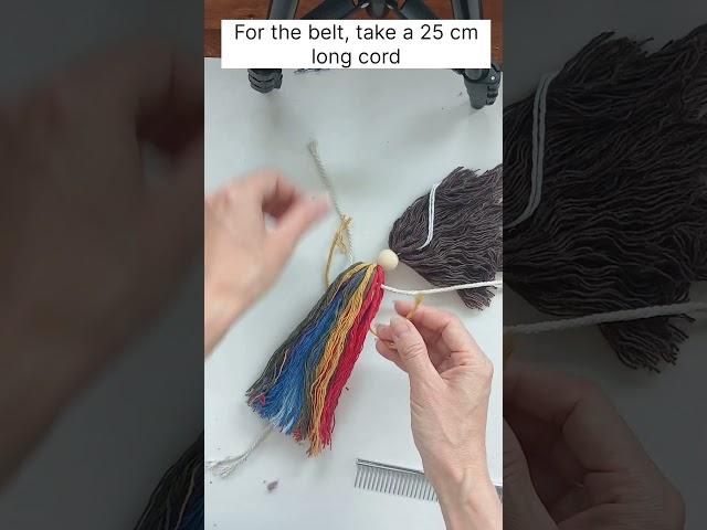Tutorial Macrame rainbow doll #DIY #tutorialmacrame #doll #handmade