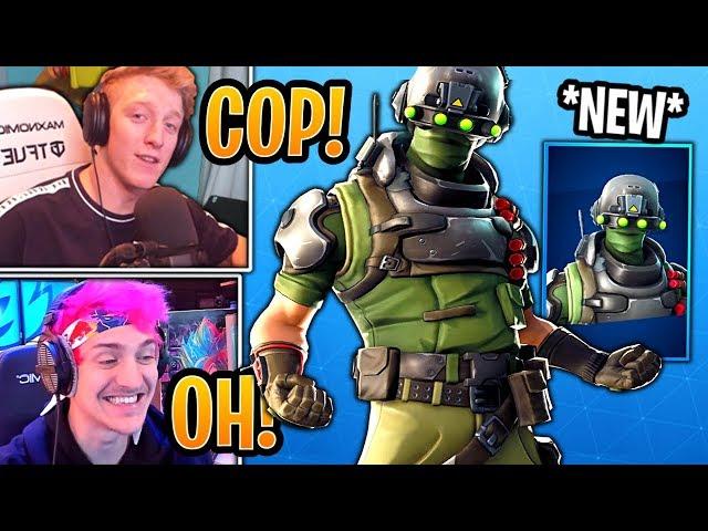 Streamers React to *NEW* Tech Ops Skin & Coaxial Copter Glider! - Fortnite Best Moments