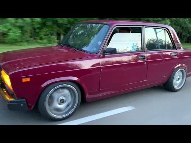 LADA 2107. STANCE в ОРЕНБУРГЕ. ЛЮТЫЙ СТИЛЬ на ШИРОКИХ ДИСКАХ.