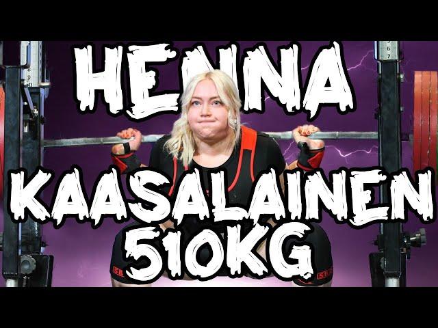 Henna Kaasalainen | 510kg Yhteistulos | EM-Hopea 2022