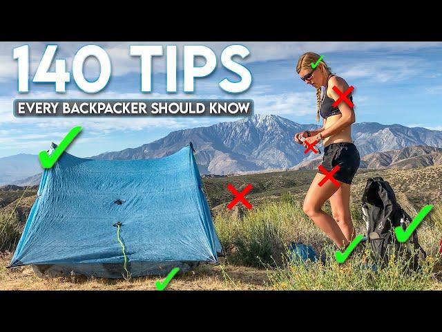 140 Tips Every Hiker and Backpacker Should Know