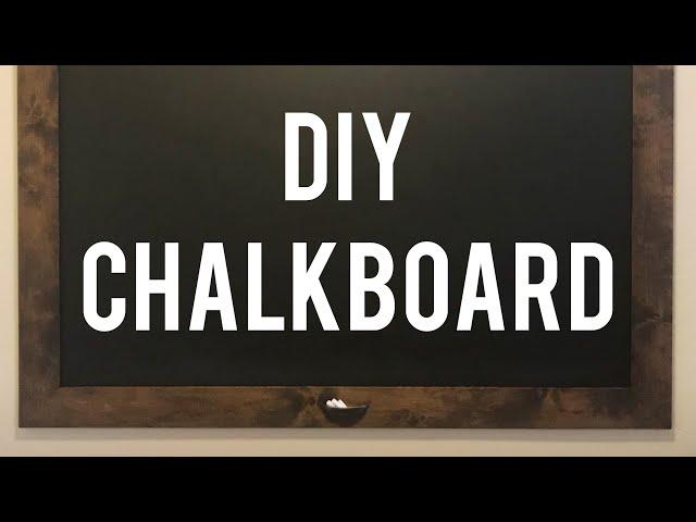 How to Make a Chalkboard // DIY Woodworking