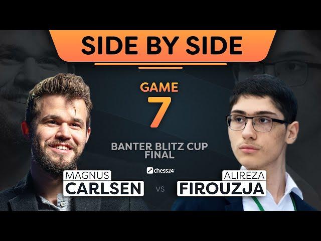 Carlsen vs. Firouzja, Game 7/16 | “No regard to humanity” | SIDE BY SIDE