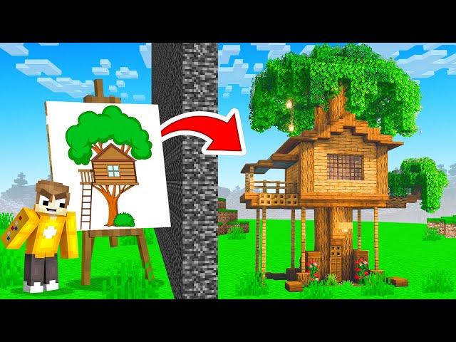 CHEATING In A Minecraft TREE HOUSE Build Battle!