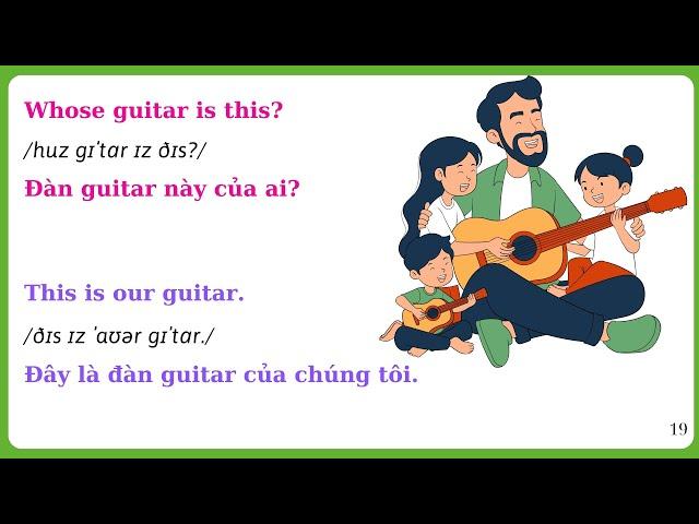 ▶️ LUYỆN NGHE TIẾNG ANH GIAO TIẾP - PHIÊN ÂM IPA - DỊCH TIẾNG VIỆT   MẪU CÂU HỘI THOẠI HÀNG NGÀY