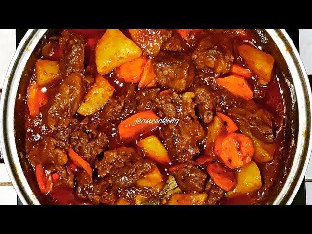 HOW TO COOK BEEF MECHADO | PAANO MAGLUTO NG MECHADONG BAKA