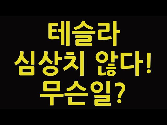 테슬라 심상치 않다! 무슨일? TSLA 주식 주가 전망 TSL3 삼슬라 TSLL 로보택시 FSD 엔비디아 아이온큐 루시드 팔란티어 차이나 전기차 TQQQ SOXL TMF