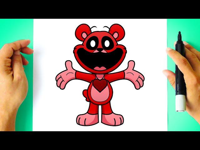 How to DRAW BOBBY BEARHUG - Smiling Critters - [ Drawing POPPY PLAYTIME Characters ]