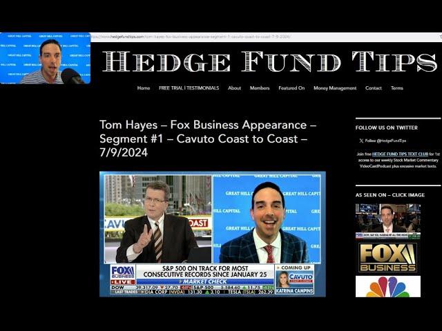 Hedge Fund Tips with Tom Hayes - VideoCast - Episode 247 - July 11, 2024