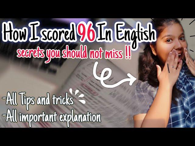 How to score 100/100 in English | Class 12 | become a topper