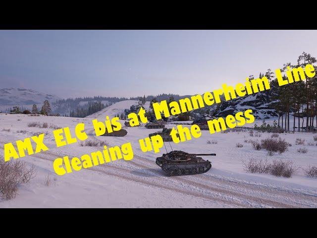 AMX ELC bis at Mannerheim Line. Cleaning up. (what would we beeee without an ELCeeee!)