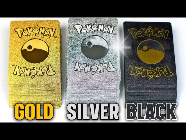 Opening Pokemon cards - GOLD -  SILVER - BLACK